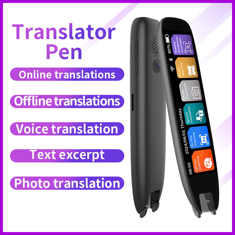 Portable Translator Device - Stylo‑lecteur OCR Intelligent,142 Langues dont 10