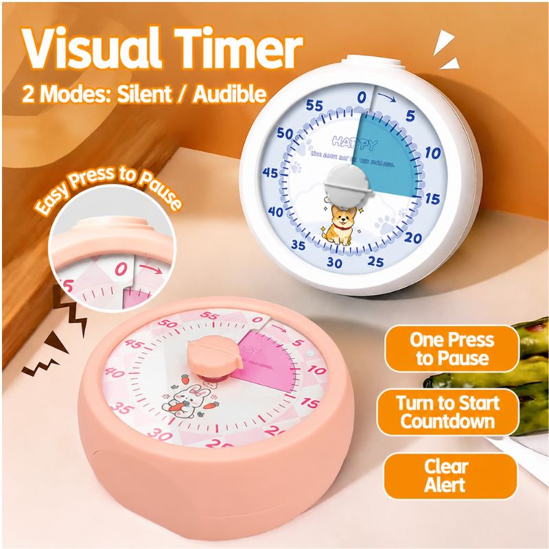 Electronics Gadgets For Kids - Minuteur rotatif visuel, gestion du temps,