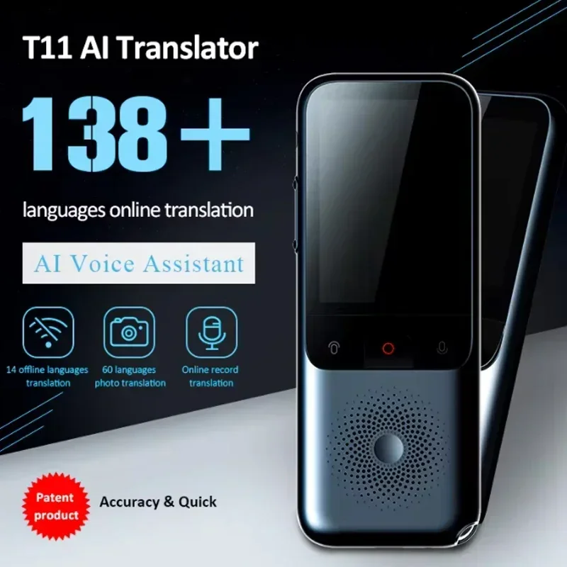 Portable Translator Device - Traducteur intelligent T11, 138 langues, traduction