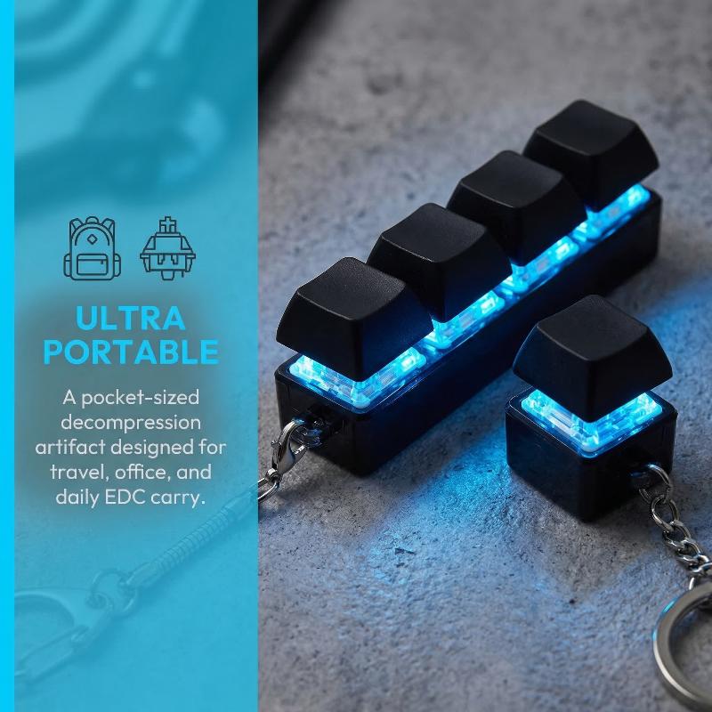 Electronics Gadgets For Kids - Jouet anti-stress porte-clés clavier à 4