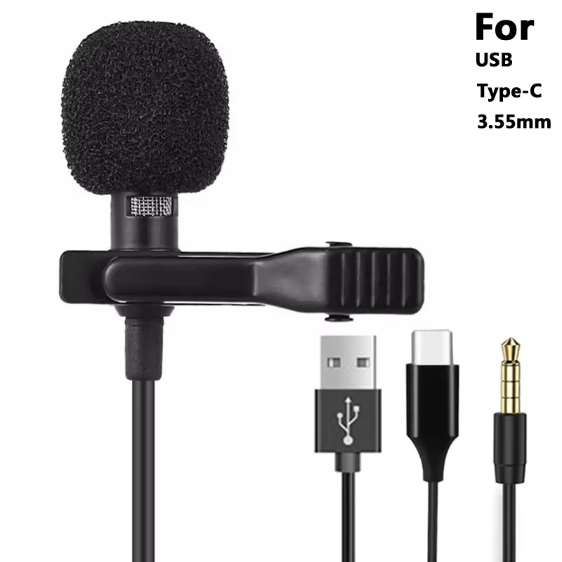 Mini Electronics Gadgets - Mini Microphone Lavalier Portable 3.5mm, pour