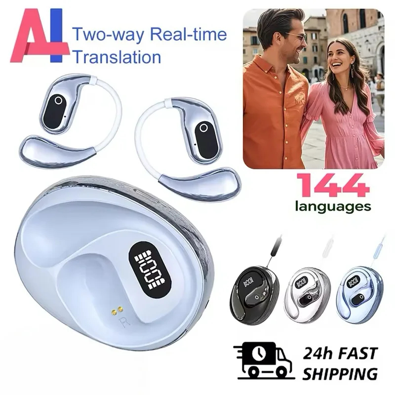 Portable Translator Device - Casque traducteur XG99, 144 langues, traduction