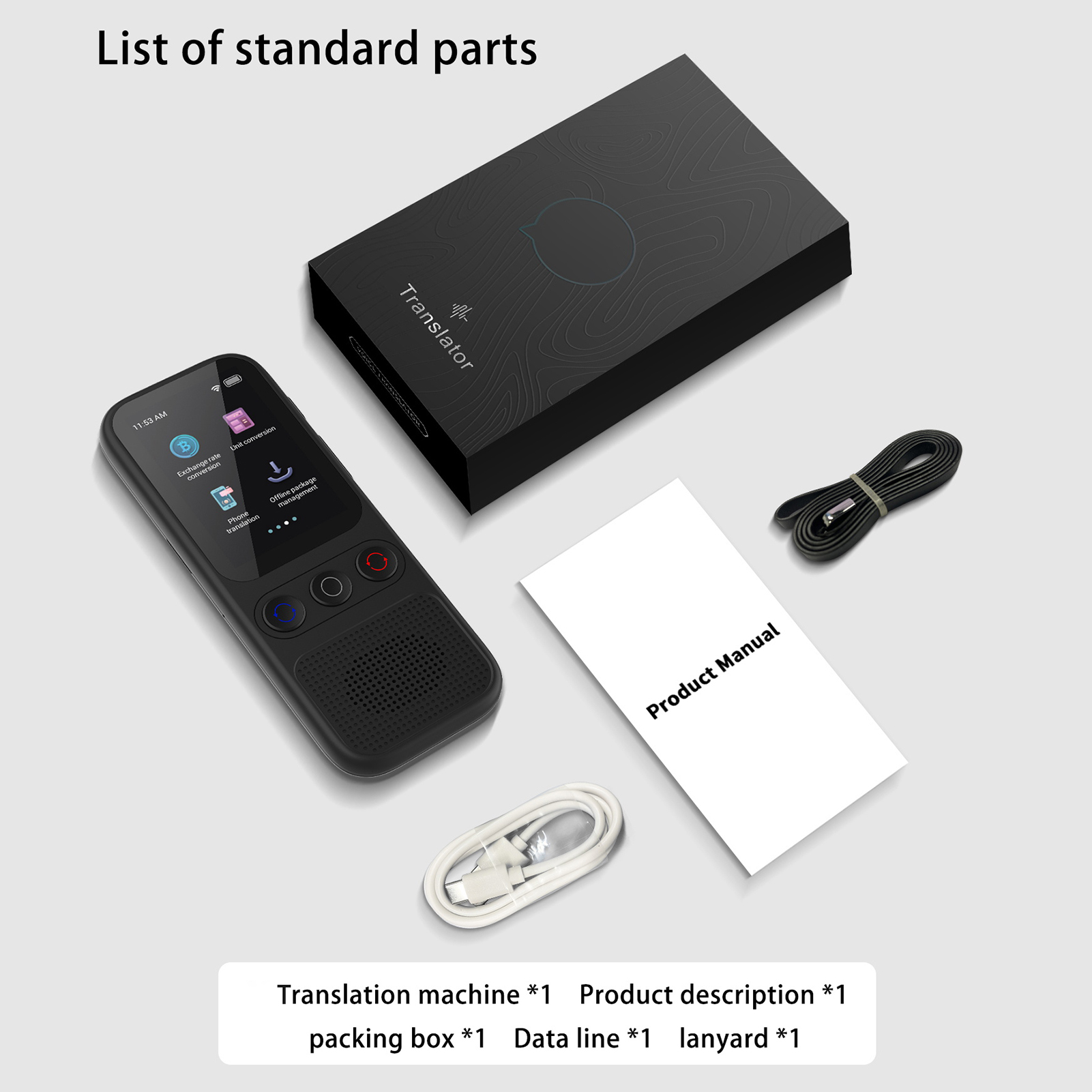 Dispositif de traduction AI de - Portable Translator Device avis et prix